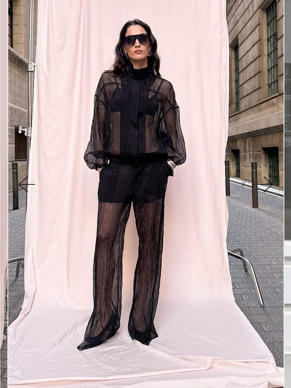 NWT NA-KD Sheer Black Pants
